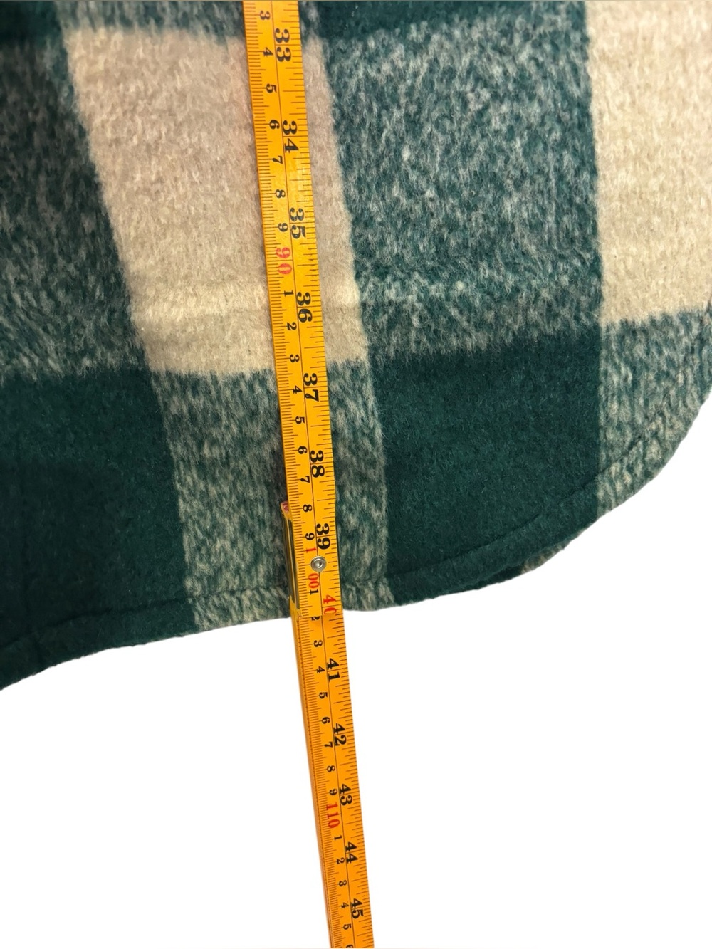Avec Les Filles Relaxed Longline Buffalo Emerald Oversize Plaid Shacket Coat Med - Picture 11 of 11